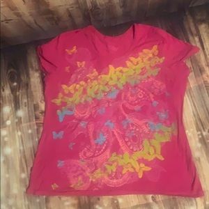 Pink Butterfly Shirt